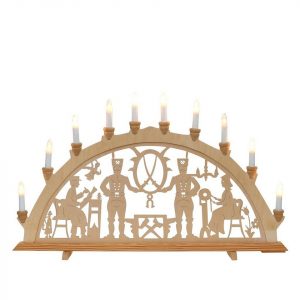 Dekohelden24 Schwibbogen »Schwibbogen, 10 flammig, Motiv: Bergleute, ca. 71«