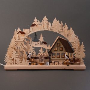 RATAGS Kunsthandwerk Lichterbogen »Schwibbogen Weihnachtsmannwerkstatt«