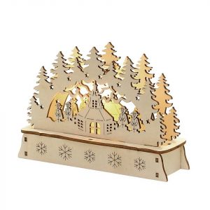 SIGRO Schwibbogen »Holz Mini-Schwibbogen, LED Seiffen«, Schwibbogen