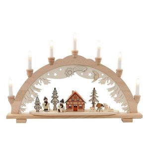 SIGRO Schwibbogen »Holz Schwibbogen Schneemänner«, Schwibbogen