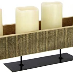 Tablett Schale Dekoschale Kerzenschale Kiste Holz Holztablett Advents-Kerzenhalter Adventskranz Advents-Tablett Adventsschale Kerzenständer für 4…