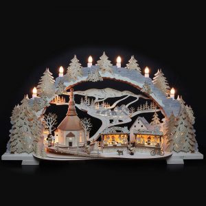 Tietze Erzgebirgsdesign Lichterbogen »Tietze Schwibbogen Kirmes in Seiffen LED«