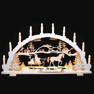 Tietze Erzgebirgsdesign Lichterbogen »Tietze Schwibbogen Knecht Ruprecht LED«