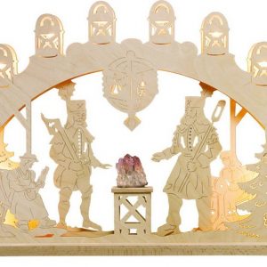 Weigla LED Schwibbogen »Bergmann mit Amethyst« (1-tlg), 15-flammig