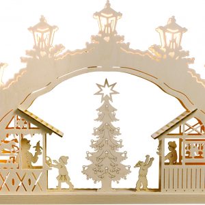 Weigla LED Schwibbogen »Weihnachtsmarkt«, 1 tlg., 7-flammig