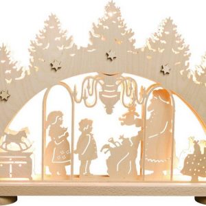 Weigla Schwibbogen »Bescherung«, 10-flammig