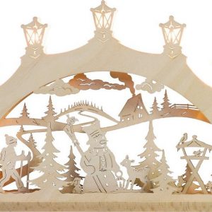 Weigla Schwibbogen »Schneemann im Wald«, 7-flammig