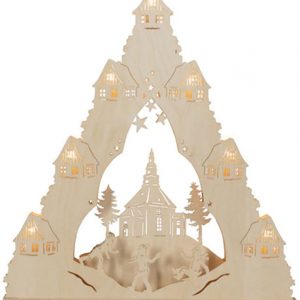 Weigla Schwibbogen »Seiffener Kirche«, 1 tlg., Lichterspitze