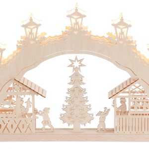 Weigla Schwibbogen »Weihnachtsmarkt«, 7-flammig