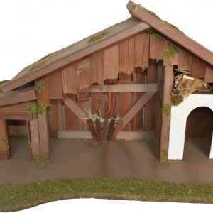 Alfred Kolbe Krippe, (1 tlg.), aus Holz, 70x35x33 cm, für Figuren bis 13 cm Höhe