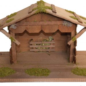 Alfred Kolbe Krippe »Krippenstall bis 12 cm Figuren«, (1 tlg.), Echtholz