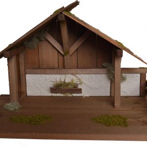 Alfred Kolbe Krippe »Krippenstall für 15 cm Figuren«, (1 tlg.), Echtholz