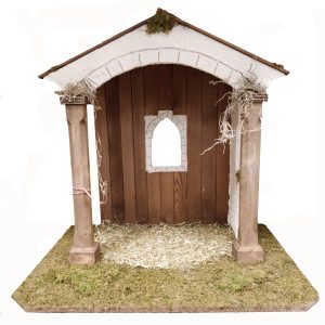 Alfred Kolbe Krippe »Krippenstall für 25 cm Figuren«, (1 tlg.), Echtholz