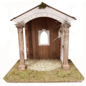 Alfred Kolbe Krippe »Krippenstall für 25 cm Figuren« (1-tlg), Echtholz