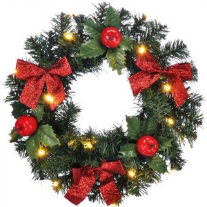 bonsport LED Dekoobjekt »Beleuchteter Weihnachts-Türkranz«