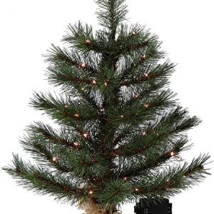 GARTENPIRAT LED Weihnachtsbaum klein beleuchtet 40 cm 35 LED Tischdekoration batteriebetrieben