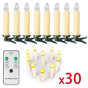 Gotoll LED-Christbaumkerzen »30er«, Weihnachtskerzen Weihnachten LED Kerzen Weihnachtsbaumkerzen Weihnachtsbeleuchtung Weihnachten Kerzen LED…