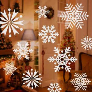 Salcar Dekoschale »100er/200er/300er Set Weihnachtsdekoration Schneeflocken, Fensterdekoration, Weihnachtsaufkleber, Weihnachtsdeko Fenster« (100…