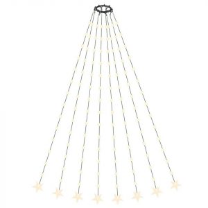 Salcar LED-Lichterkette »1,5m/ 2m 120/ 200 LED Christbaumbeleuchtung Lichterkette mit Ring, Weihnachtsbaum Lichterkette«, USB, mit Fernbedienung, 9…