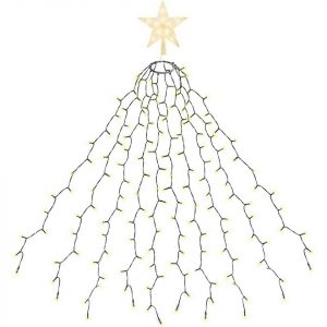 Salcar LED-Lichterkette »3m 360 LED Christbaumbeleuchtung Lichterkette mit Ring, Weihnachtsbaum Lichterkette«, mit 10 Girlanden & 1…