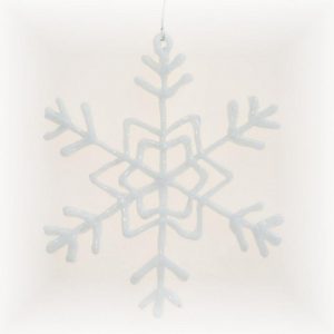 440s Christbaumschmuck »440s Eiskristall Schneeflocke Acryl-Hänger weiß« (1-tlg)