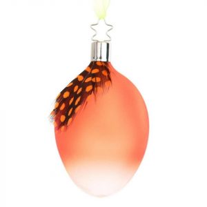 440s Christbaumschmuck »INGE-GLAS Oster-Hänger Ei WEIGHTLESS leuchtorange« (1-tlg)
