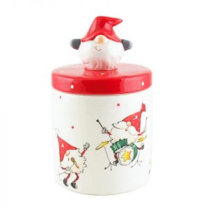440s Dekoobjekt »440s Keramik Aufbewahrungsdose Rocking SANTA«
