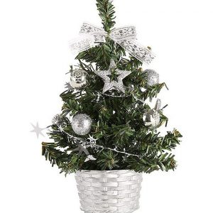 AcserGery Künstlicher Weihnachtsbaum »Tisch-Weihnachtsbaum, 20 cm flammhemmender PVC-Tischdekorationsbaum, künstlicher Weihnachtsbaum für Zuhause,…