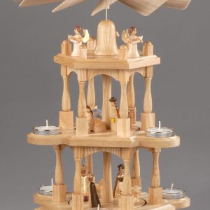 Albin Preissler Weihnachtspyramide »Christi Geburt«, 3 Etagen, Made in Germany