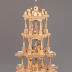 Albin Preissler Weihnachtspyramide »Christi Geburt«, 4 Etagen, Made in Germany