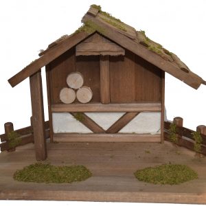 Alfred Kolbe Krippe, (1 tlg.), aus Holz, 40x20x28 cm, für Figuren bis 13 cm Höhe