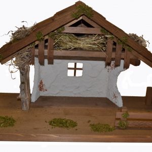 Alfred Kolbe Krippe, (1 tlg.), aus Holz, 50x25x32 cm, für Figuren bis 11 cm Höhe