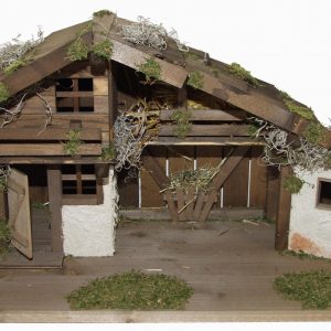 Alfred Kolbe Krippe »Krippenstall für 12 cm Figuren«, (1 tlg.), Echtholz