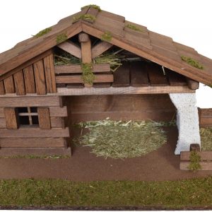Alfred Kolbe Krippe »Krippenstall für 9 cm Figuren«, (1 tlg.), Echtholz