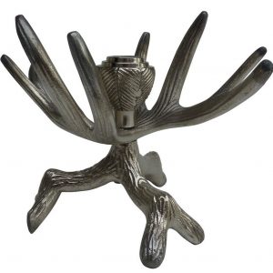 ARTRA Tischkerzenhalter (1 St), Kerzenständer Hirsch – Geweih, Tischgeweih Kerzenhalter Kerzenleuchter Tischdeko Gastgeschenke Hirsch Weihnachten