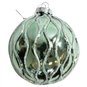 B&S Weihnachtsbaumkugel »Weihnachtskugeln Ø 10 cm aus Glas glänzend mit verschiedenen Oberflächenstrukturen und Farben«