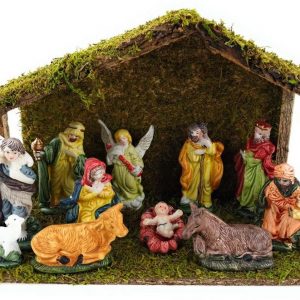 Bambelaa! Krippe »Bambelaa! 12tlg. Krippenszene Steizeug + Holzstall«