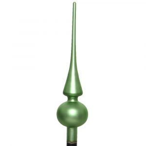 Baumspitze aus Glas Mistelgrün Matt 26 cm