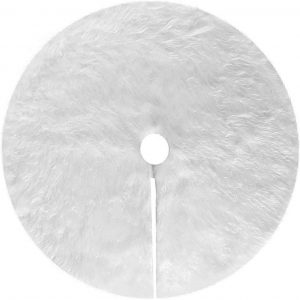 Baumteppich »90 cm Plüsch-Weihnachtsbaum-Rock, weißer Weihnachtsbaum-Rock, weiße Schneebaum-Abdeckung, Weihnachtsbaum-Rock für…