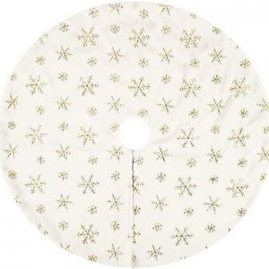 Baumteppich »Kunstpelz Weihnachtsbaum Rock Weihnachtsbaum Runde Matte Baum Fußabdeckung Weihnachtsbaum Dekoration (122cm, Wei)«, AcserGery