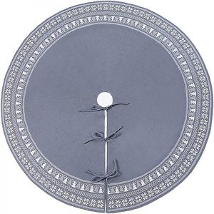 Baumteppich »Weihnachtsbaum-Rock, 122 cm, gestrickter Weihnachtsbaum-Rock mit dicker Weihnachtsbaum-Schneeflocke, rustikaler Weihnachtsschmuck,…