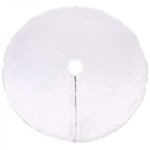 Baumteppich »Weihnachtsbaum-Rundrock-Ornament, Weihnachtsmann, Schneemann, Szene, Baumrock, Kunstplüsch, Plüsch (31 Zoll, Wei)«, AcserGery