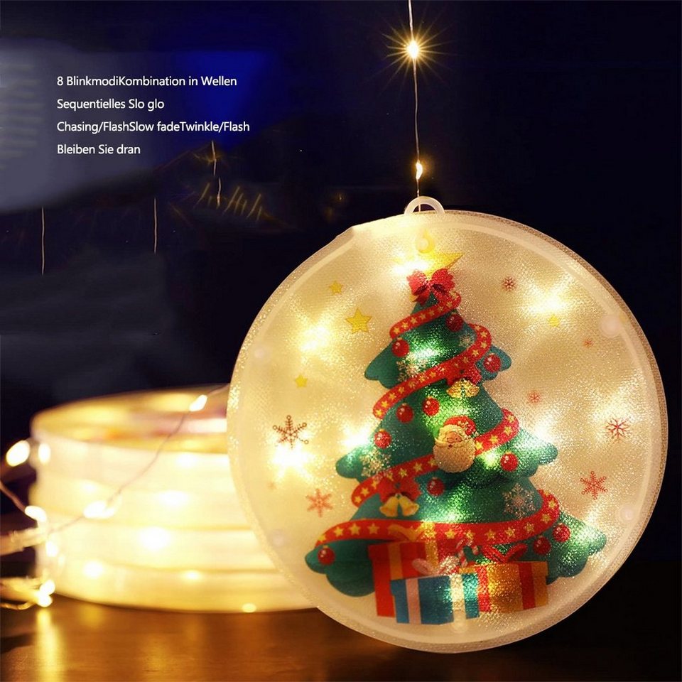 ️BEARSU Hängedekoration »Weihnachtsdekorationen LEDLichterketten USB