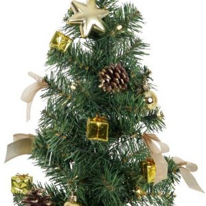 Best Season Künstlicher Weihnachtsbaum »Star 601-05, LED-Tannenbaum“Decorage“, circa“ 45 cm, Plastik, Gold, 2.4 x 2.4 x 4.5 cm«