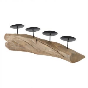 BOLTZE GRUPPE GmbH Kerzenhalter »Xmas Yulia lang Moderner Adventskranz für Stumpenkerzen«