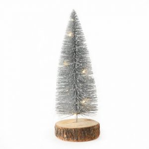 BOLTZE Künstlicher Weihnachtsbaum »LED-Tannenbaum Tumbo Silber«, Dekoaufsteller beleuchtet Weihnachtsdekoration