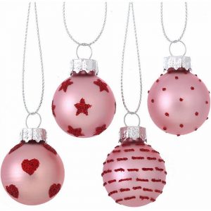 BOLTZE Weihnachtsbaumkugel »12-tlg. Glas-Weihnachtskugel Set „Illum“ D3cm«