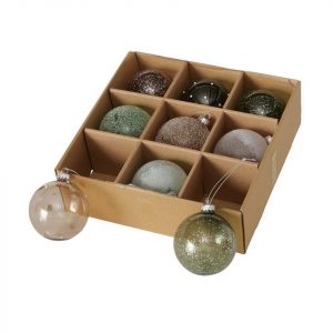 BOLTZE Weihnachtsbaumkugel »9er Set Weihnachtskugel Sagita«