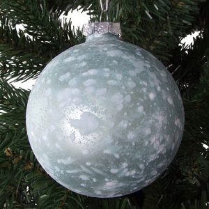 BURI Weihnachtsbaumkugel »Glas-Weihnachtsbaumkugeln 2 Stück 9cm Christbaumkugel Adventsdeko Baumschmuck«