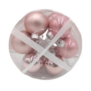 BURI Weihnachtsbaumkugel »Weihnachtsbaumkugeln aus Glas 12er-Set 4cm Christbaumschmuck Weihnachtsdeko«